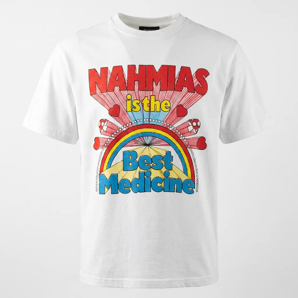 Nahmias Is The Best Medicine Shirt Retro Pop Art Graphic Tee
