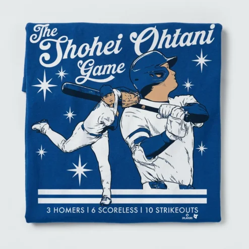 The Shohei Ohtani Game Shirt 3 Homers 10 Strikeouts Graphic Tee for Baseball Fans