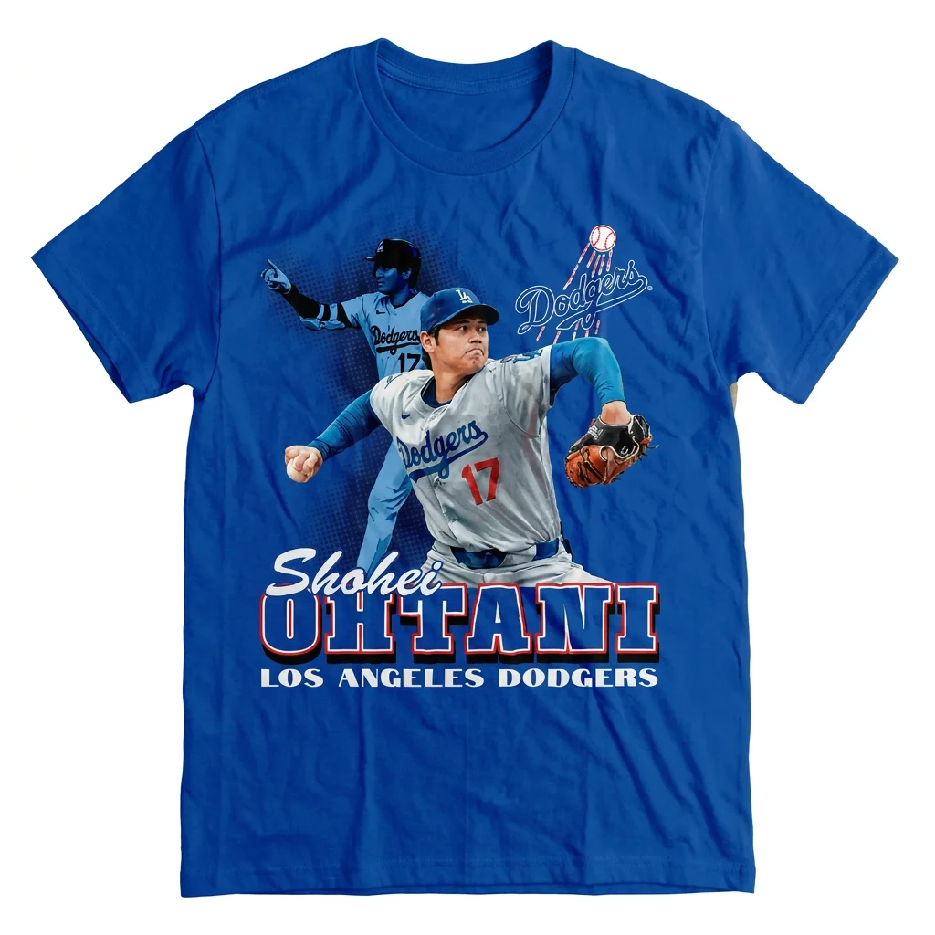 Shohei Ohtani Dodgers T-Shirt Los Angeles Baseball Fan Graphic Tee