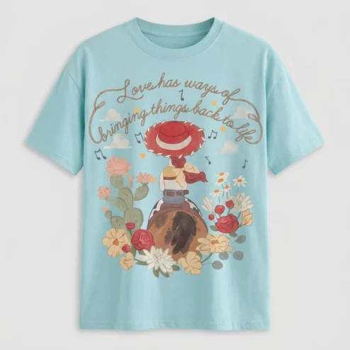 Love Has Ways Of Bringing Things Back To Life Jessie Cowgirl Graphic Tee Floral Western Inspirational Shirt