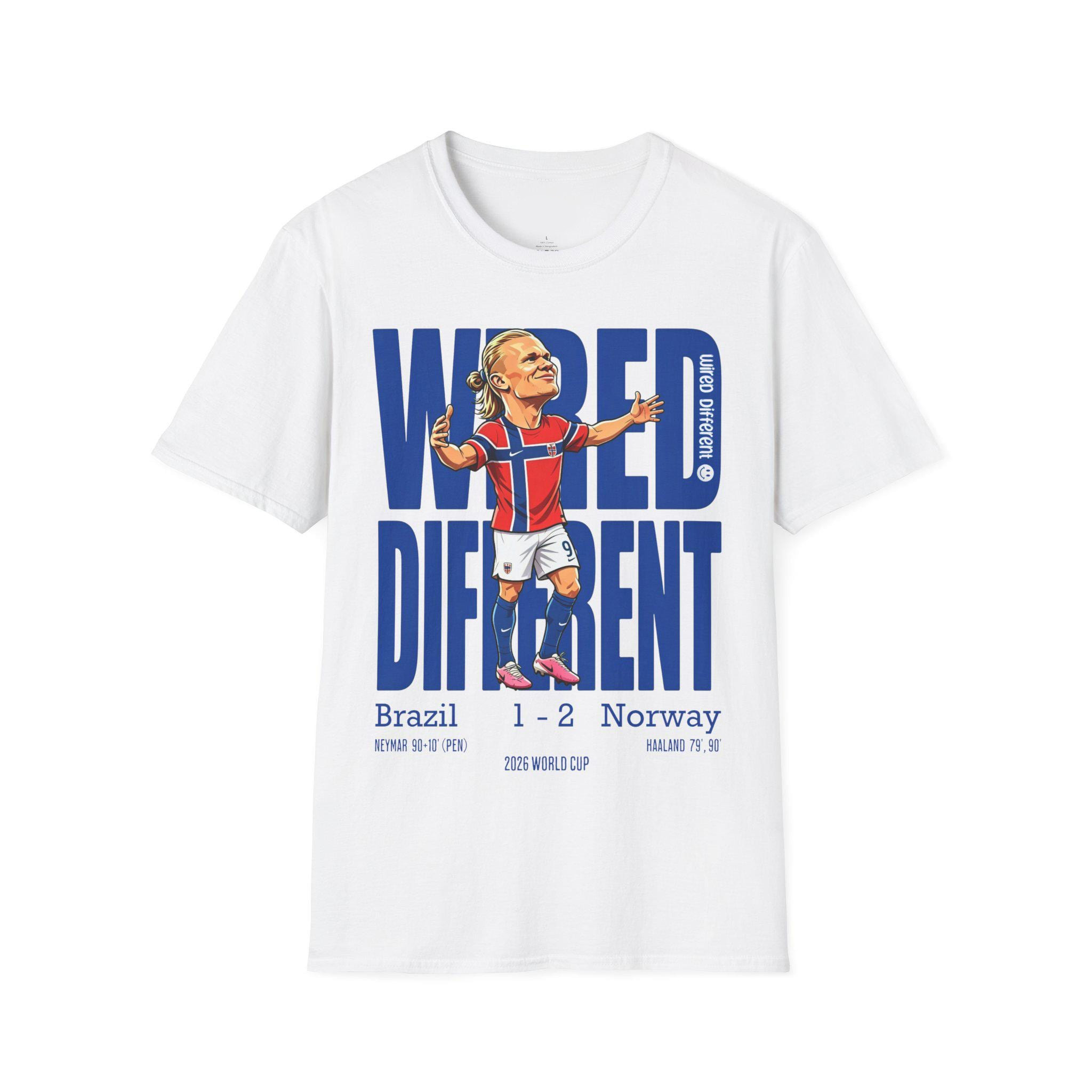 Haaland Wired Different T-Shirt | Norway 2026 World Cup Soccer Tee