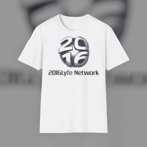 Network Graphic Tee 3D Metallic Logo Retro Y2K Streetwear Shirt