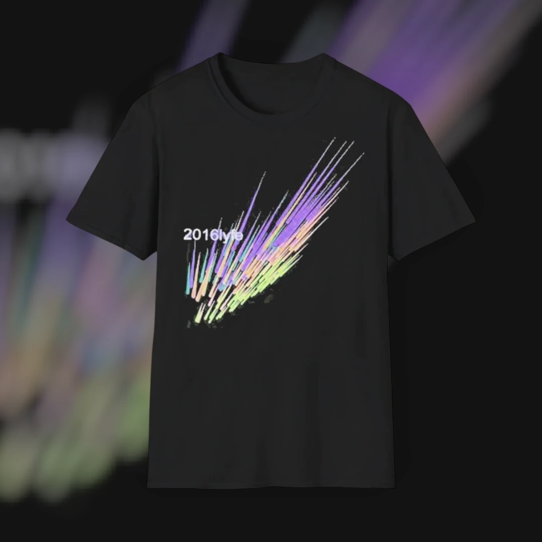 Retro Y2K Nostalgic Throwback Abstract Neon Graphic Tee