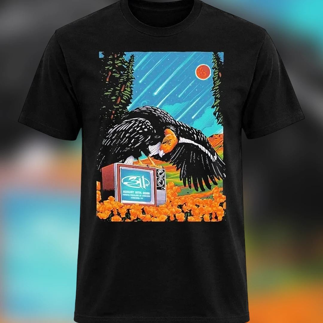 Band Tee Vintage California Condor Graphic Shirt Retro Rock Concert Fan Gift