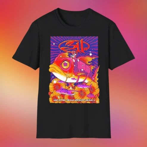 Concert Tee Long Beach Amphitheater August 18 2026 Graphic Shirt