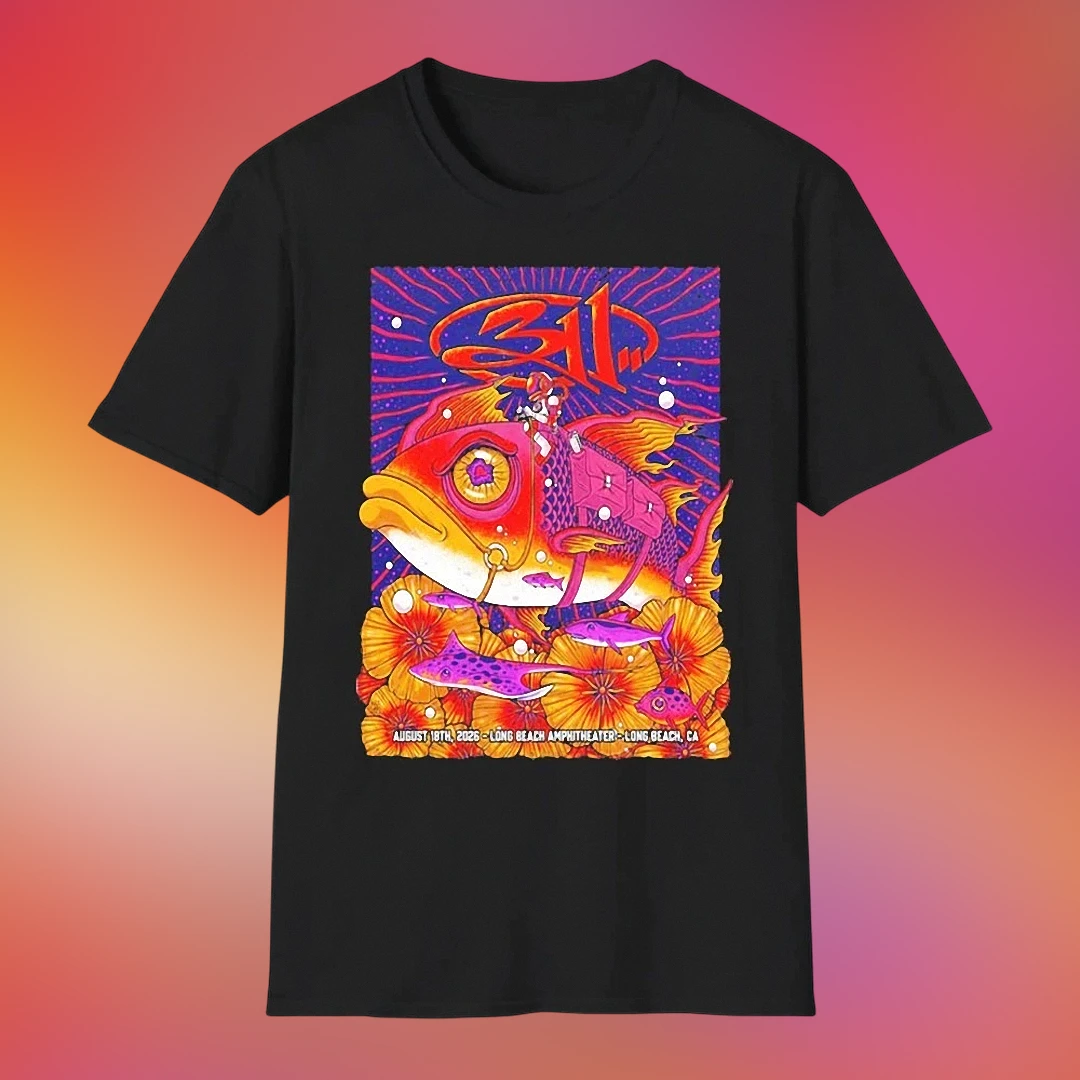 Concert Tee Long Beach Amphitheater August 18 2026 Graphic Shirt