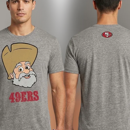 49ers Tee Vintage Sourdough Sam Mascot San Francisco Football Retro Graphic T-Shirt for Fans