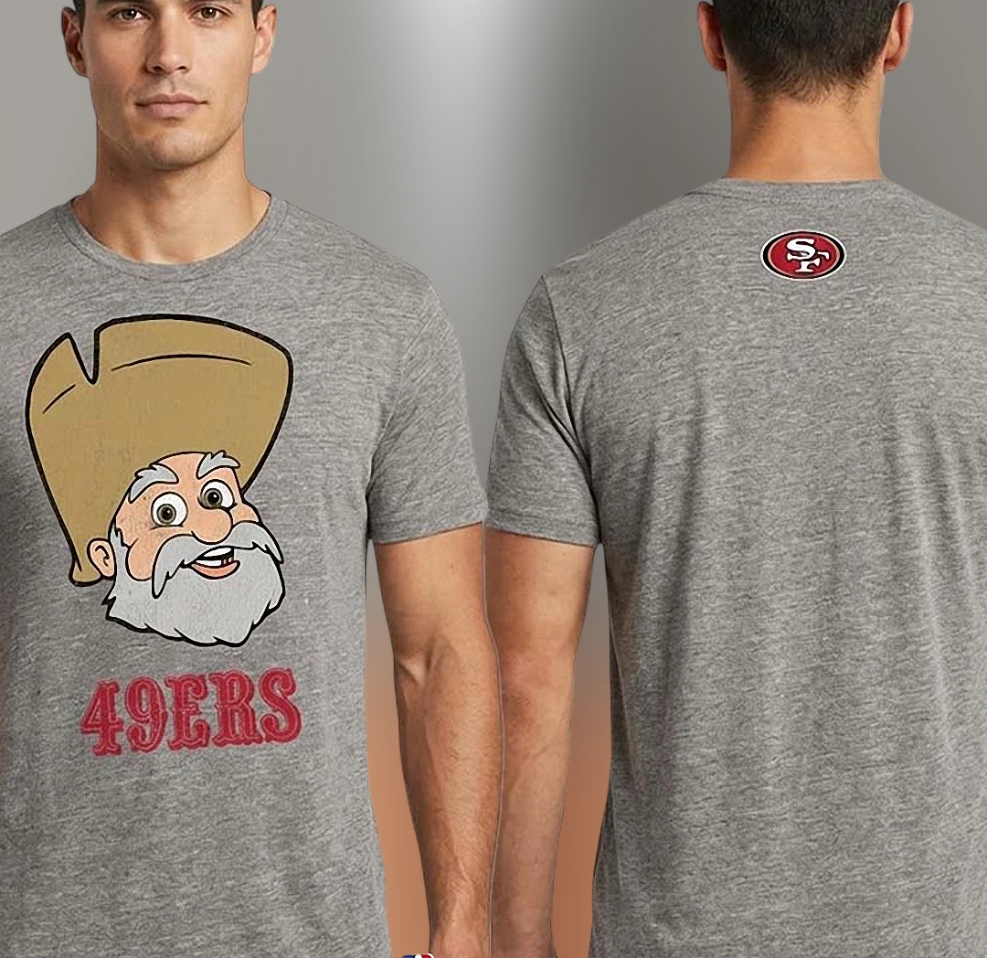 49ers Tee Vintage Sourdough Sam Mascot San Francisco Football Retro Graphic T-Shirt for Fans
