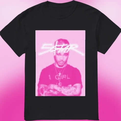 5STAR Niontey Henson Graphic Tee Pink Aesthetic Streetwear T-Shirt Unisex Casual Gift