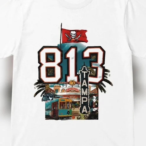 Tampa Tee Vintage Ybor City Florida Area Code Local Pride Graphic Shirt