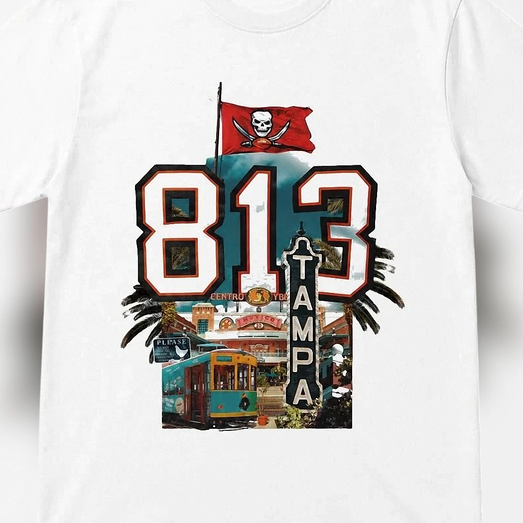 Tampa Tee Vintage Ybor City Florida Area Code Local Pride Graphic Shirt