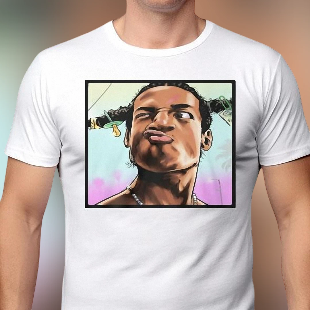A$AP Rocky Graphic Tee, Hip Hop Streetwear Rapper Illustration Shirt, Urban Fashion Music Fan Tee