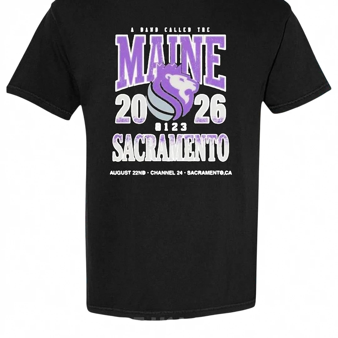 A Band Called The Maine Sacramento August 22nd Channel 24 Concert Graphic Tee