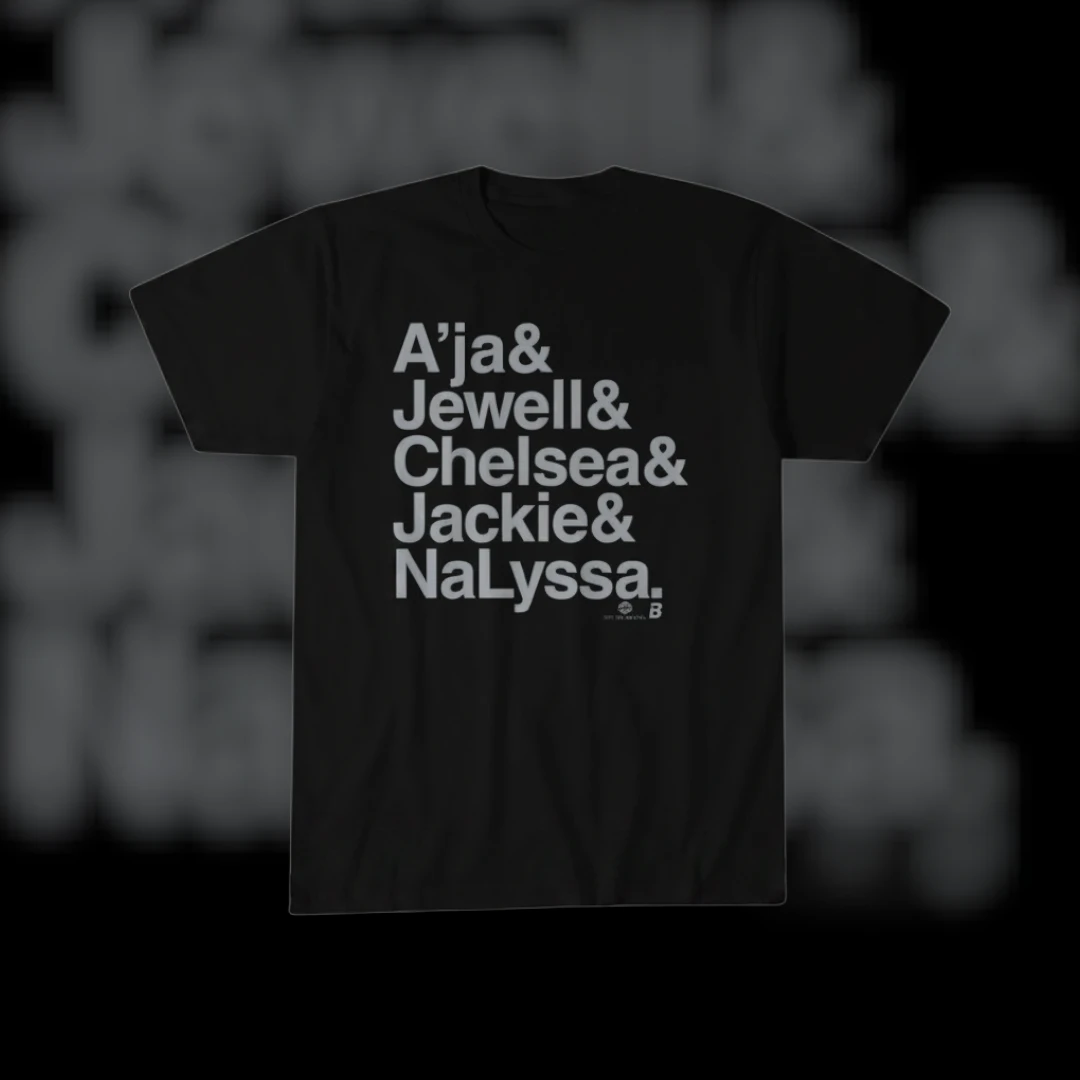A'ja Jewell Chelsea Jackie NaLyssa Tee Women's Basketball Fan Apparel