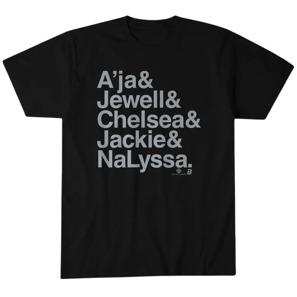 A'ja Jewell Chelsea Jackie NaLyssa Women's Basketball Fan Tee