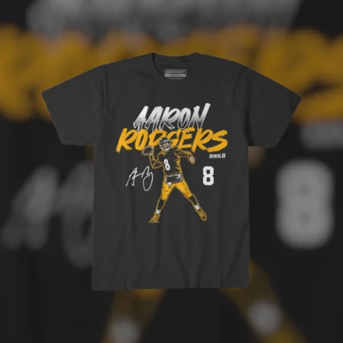 Aaron Rodgers Tee Shirt Football Signature Graphic Tee