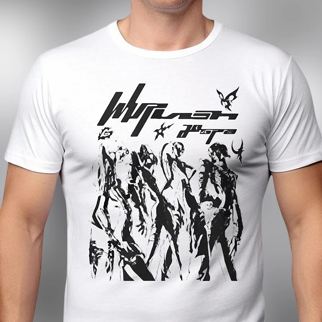 Abstract Gothic Silhouette Graphic Tee Y2K Cyber Goth Art Streetwear Shirt