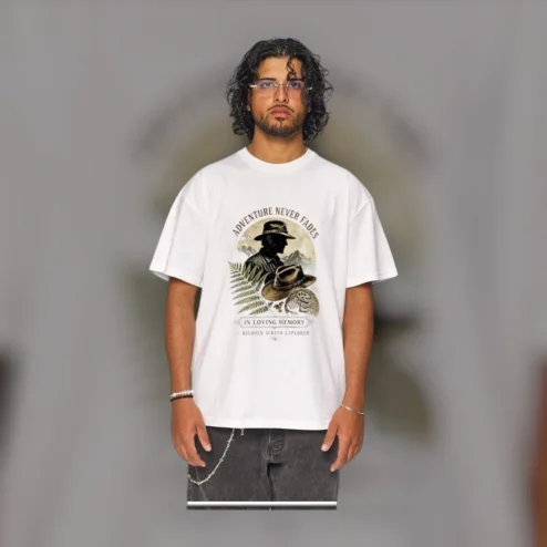Adventure Never Fades In Loving Memory Memorial Tee Beloved Screen Explorer Indiana Jones Tribute