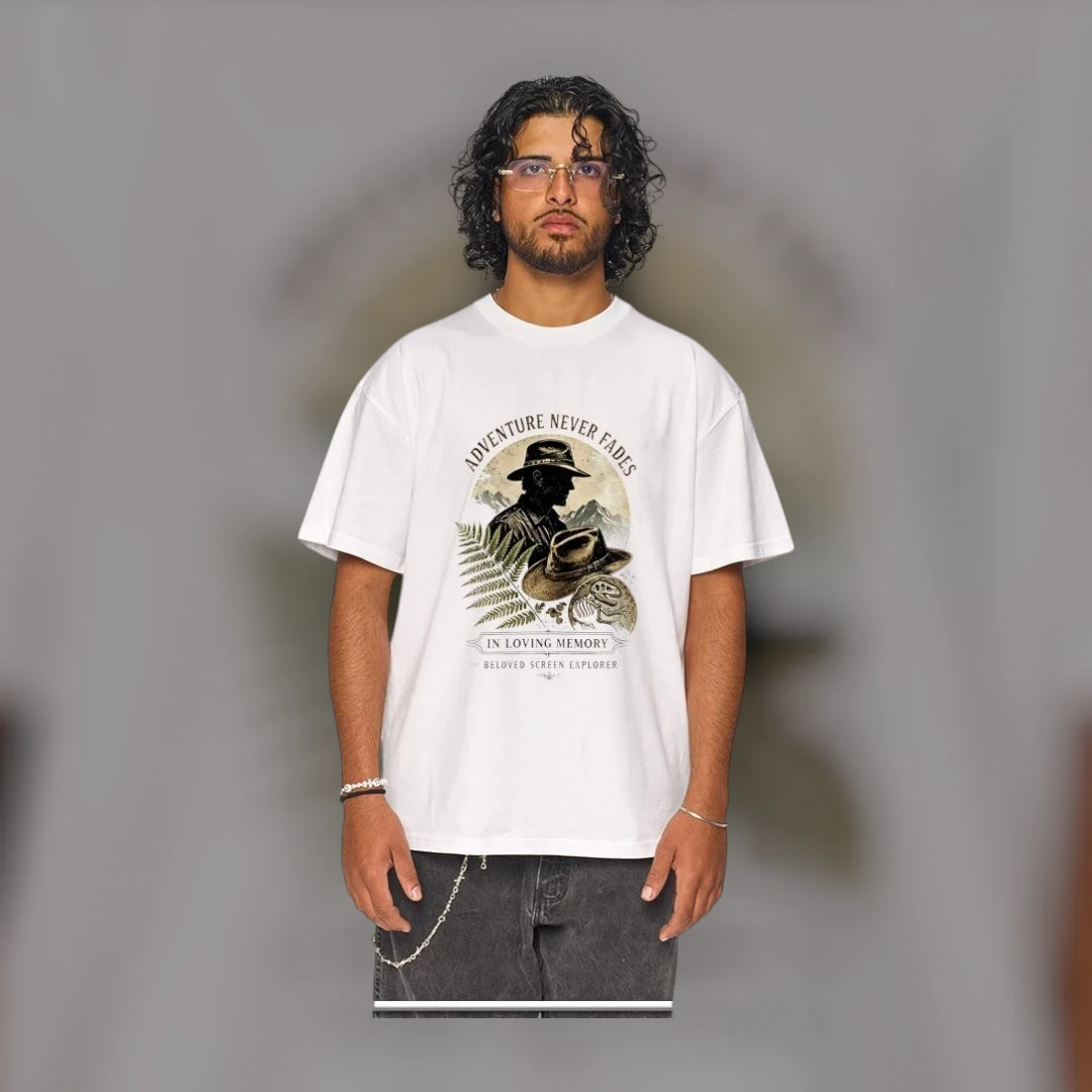 Adventure Never Fades In Loving Memory Memorial Tee Beloved Screen Explorer Indiana Jones Tribute