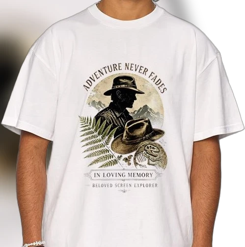Adventure Never Fades In Loving Memory Tee, Beloved Screen Explorer Tribute Shirt, Vintage Memorial Celebration of Life Gift