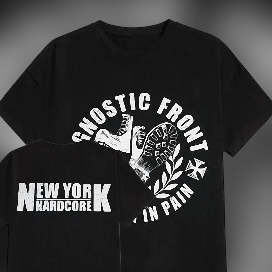 Agnostic Front NYHC New York Hardcore Tee Vintage Distressed Punk Rock Band Shirt for Music Fans
