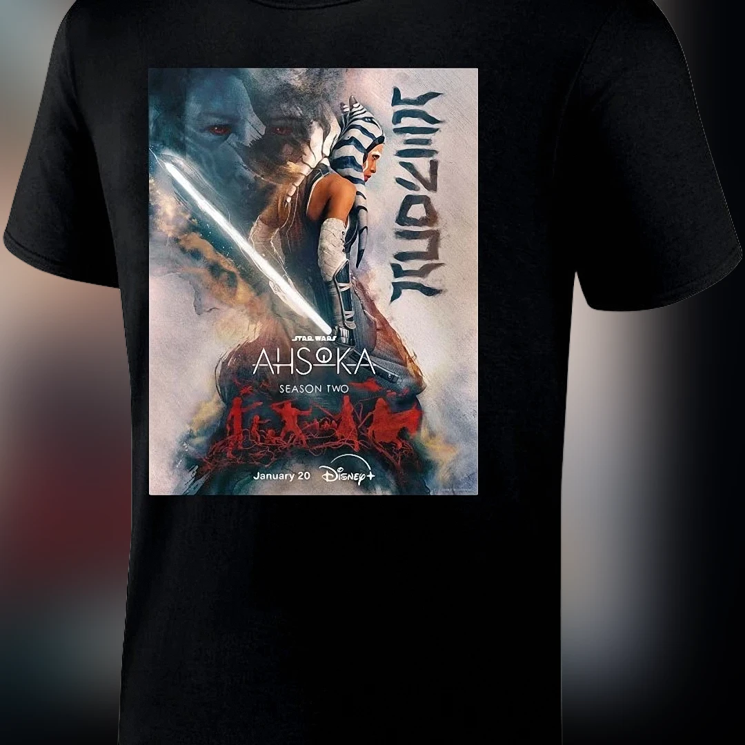 Ahsoka Season 2 Poster Tee Ahsoka Tano Sci-Fi Graphic Shirt Gift for Star Wars Fans