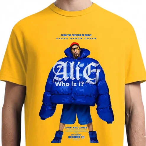 Ali G Who Iz i Tee Livin XXX Large Sacha Baron Cohen Graphic T-Shirt
