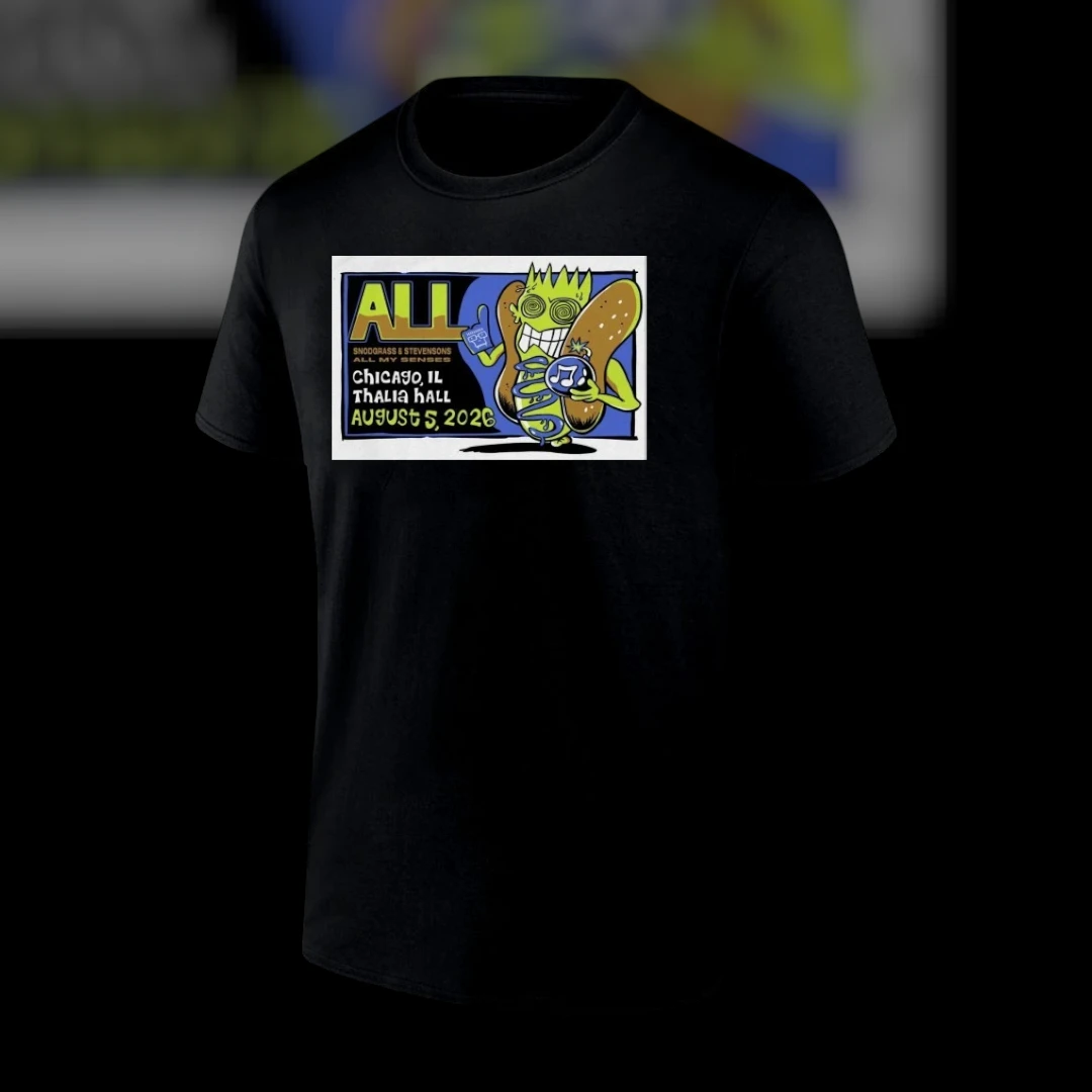 All Band Snodgrass And Stevensons All My Senses Thalia Hall Chicago IL August 5 2026 Concert Tee