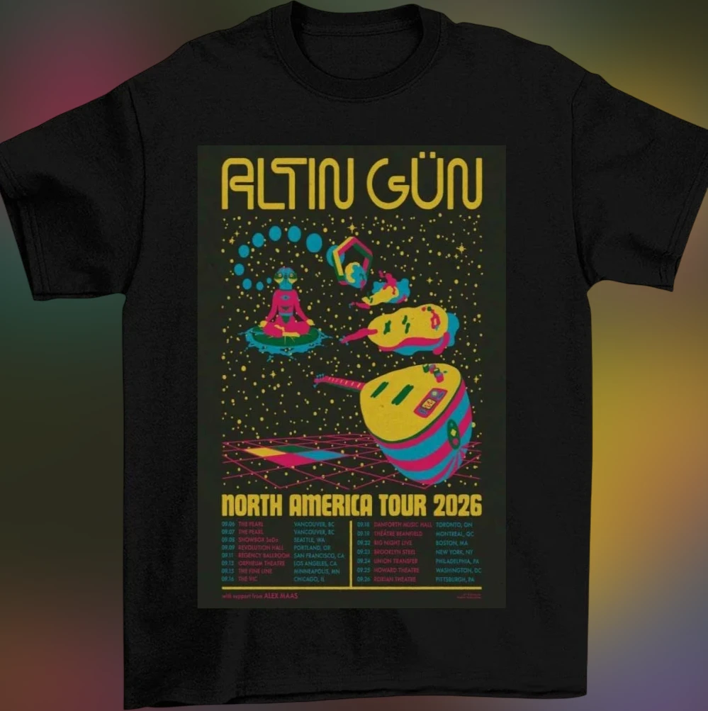 Altin Gün North America Tour 2026 Tee Psychedelic Rock Concert Shirt for Music Fans