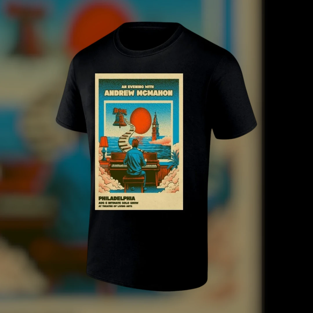 An Evening With Andrew McMahon Philadelphia Aug 6 2026 Commemorative Concert Tee