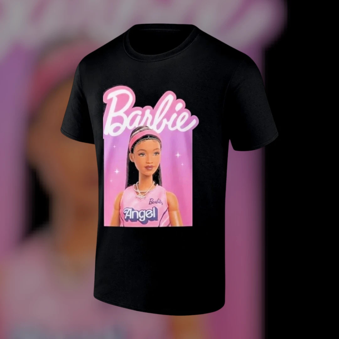 Angel Reese Bayou Barbie Angel Tee WNBA Women's Basketball Fan Graphic Shirt