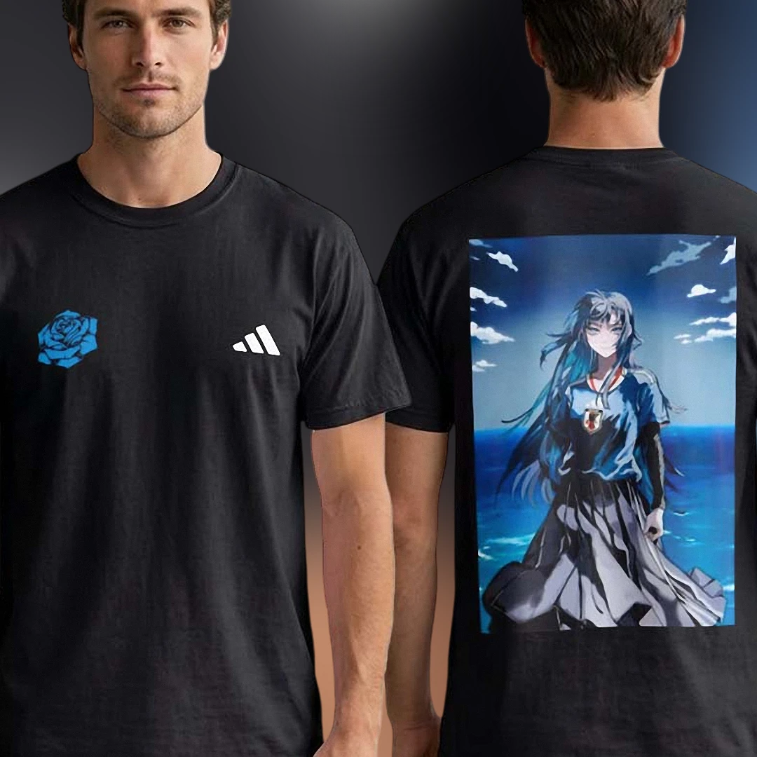 Anime Girl Soccer Aesthetic Tee Japan Sports Graphic T-Shirt