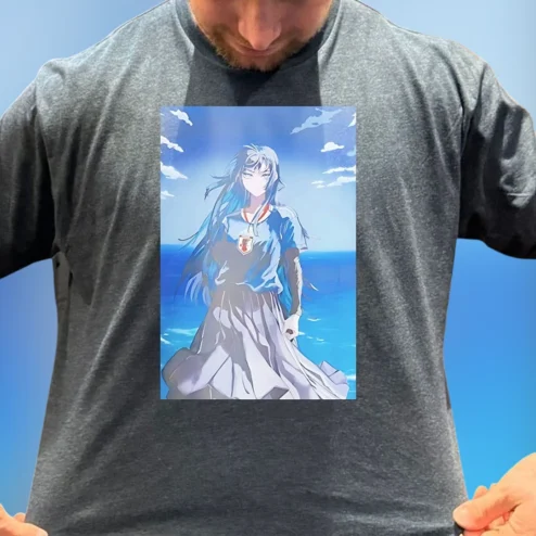 Anime Soccer Girl Graphic Tee, Aesthetic Japan Football Otaku Shirt