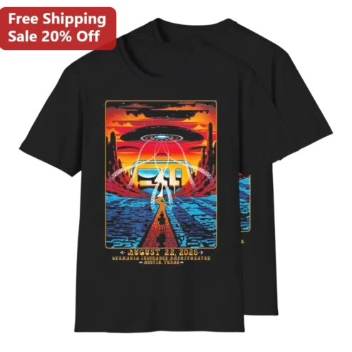 August 22 2026 Concert Tee Germania Insurance Amphitheater Austin Texas Vintage UFO Tour Shirt Gift for Fans