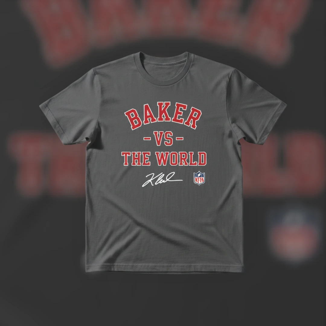 Baker Vs The World Tee Baker Mayfield Signature Football Fan Shirt