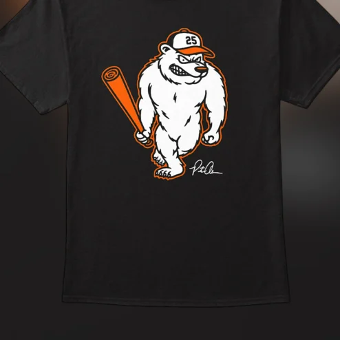 Baseball Bear Mascot Graphic Tee Retro Sports Game Day Apparel for Fans