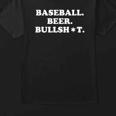 Baseball Beer Bullshit Tee Funny Sports Fan Graphic T-Shirt