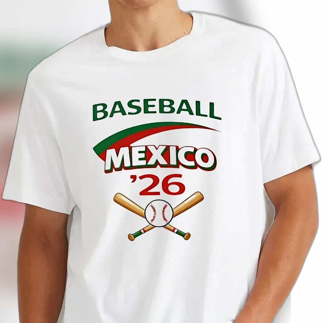 Baseball Mexico 26 Game Day Tee Fan Pride Sports T-Shirt