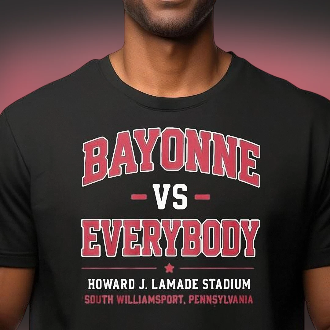 Bayonne Vs Everybody Tee, Hometown Pride Athletic Graphic T-Shirt
