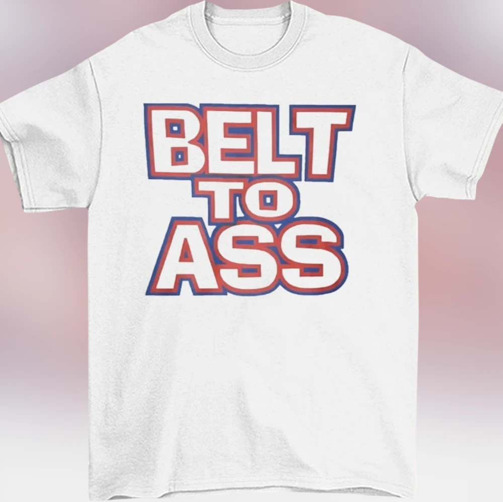 Belt To Ass Tee Funny Vintage Sports Meme Graphic T-Shirt