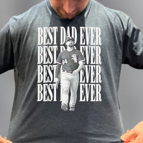 Best Dad Ever Tee, Dylan Cease Baseball Fan Graphic Shirt, Father's Day Sports Gift for Dad