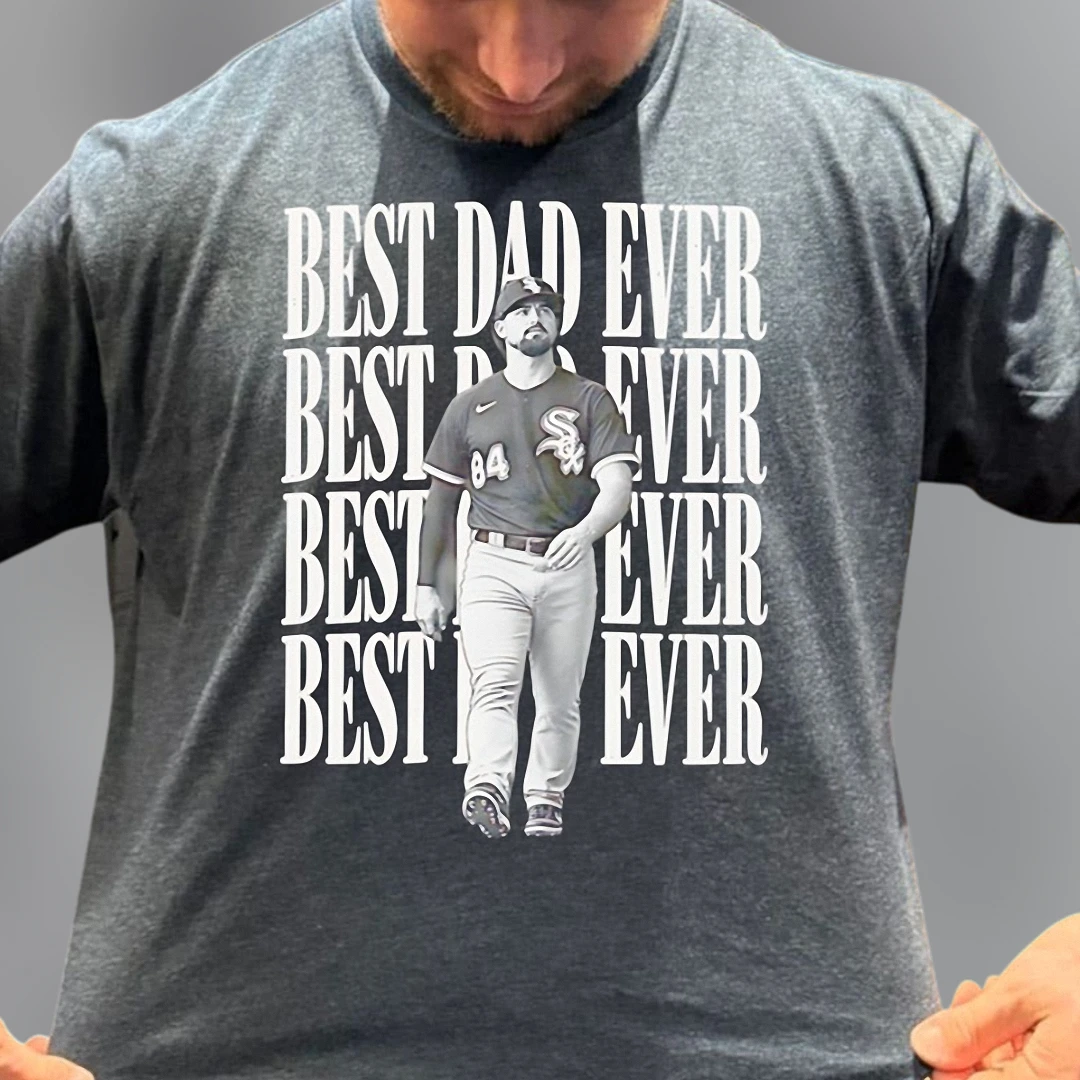 Best Dad Ever Tee, Dylan Cease Baseball Fan Graphic Shirt, Father's Day Sports Gift for Dad