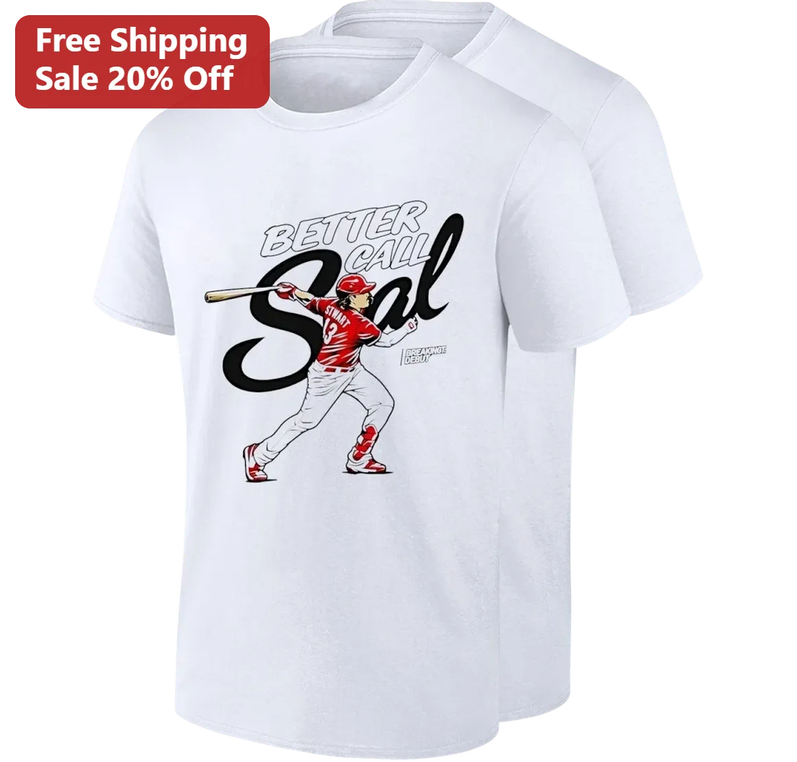 Better Call Sal Tee, Sal Stewart Cincinnati Reds Baseball Graphic Tee, MLB Fan Gift