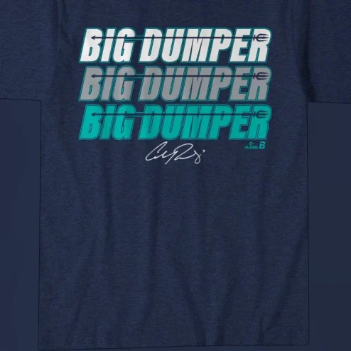 Big Dumper Cal Raleigh Signature Tee, Seattle Mariners Baseball Fan Graphic T-Shirt