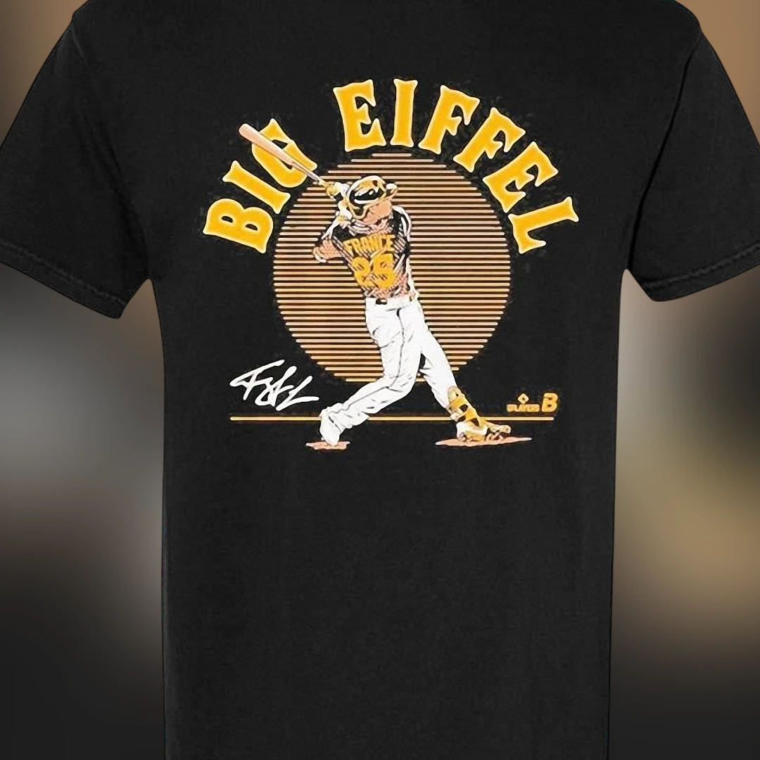 Big Eiffel Ty France Signature Baseball Tee, Vintage Retro Sports Fan Graphic T-Shirt