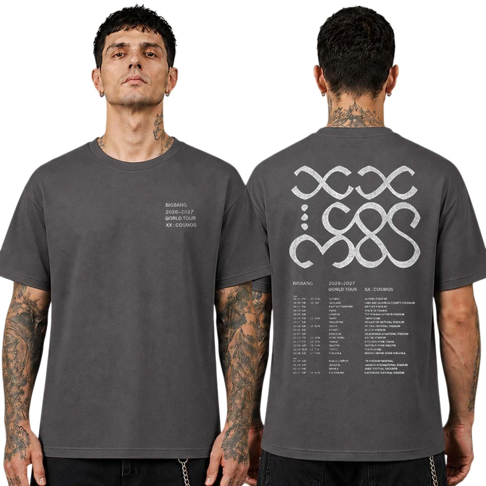BIGBANG 2026-2027 World Tour XX: Cosmos Tee, Double Sided Kpop Concert Merch T-Shirt