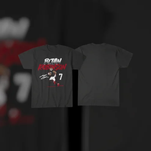 Bijan Robinson 7 Tee Atlanta Football Fan Shirt Game Day Tailgate Gift