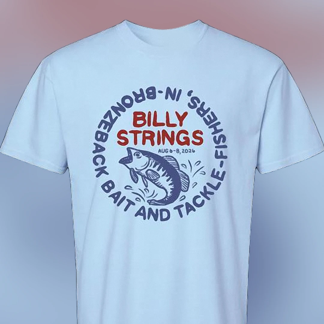 Billy Strings Bronzeback Bait and Tackle Tee, Vintage Fishing Graphic Bluegrass Music Fan Shirt