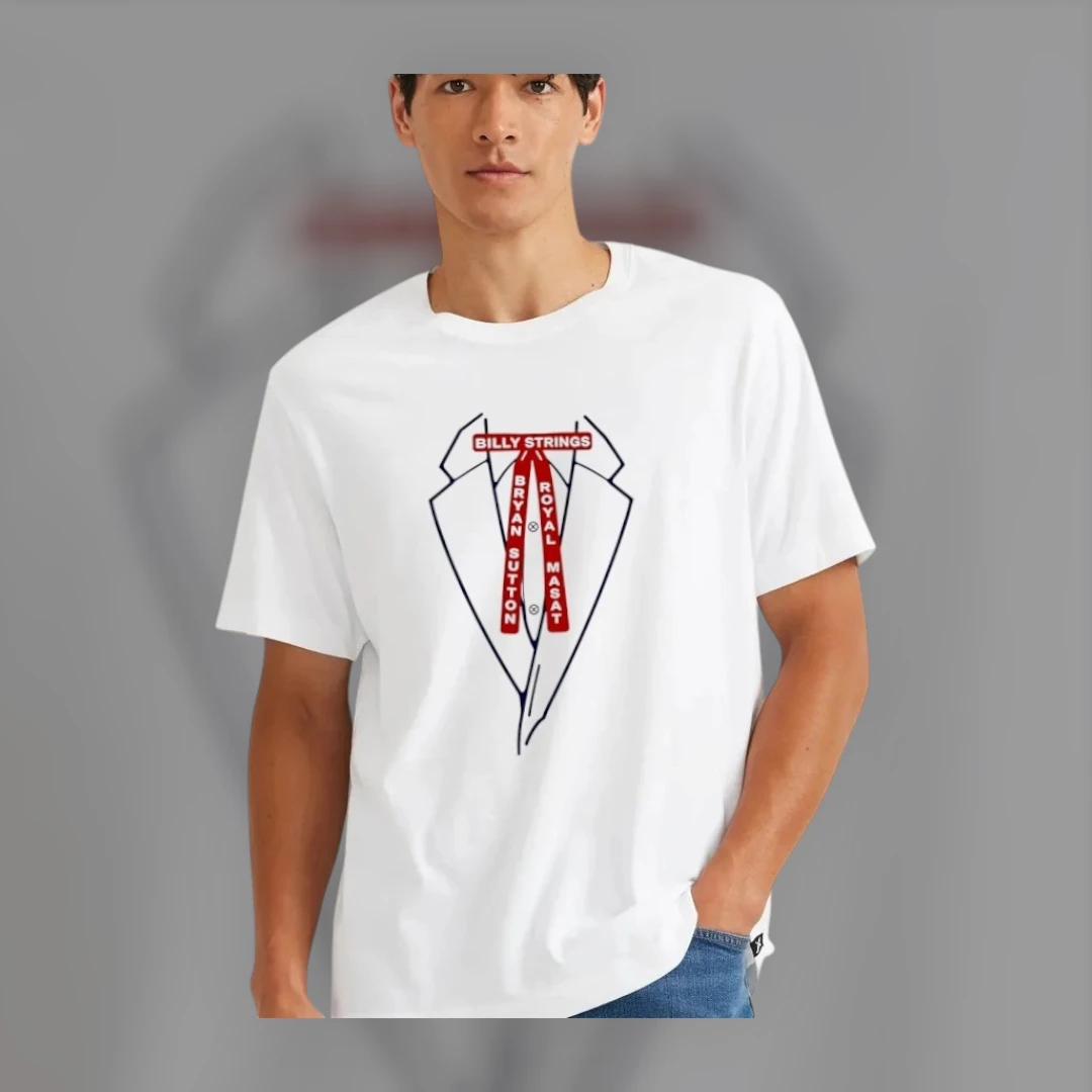 Billy Strings Bryan Sutton Royal Masat Tuxedo Concert Tee Bluegrass Tour Merch