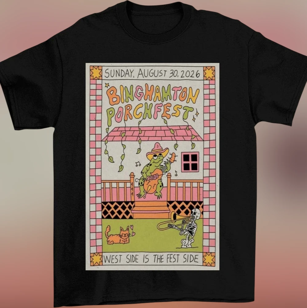 Binghamton Porchfest Tee West Side Is The Fest Side Retro Music Festival Graphic Shirt
